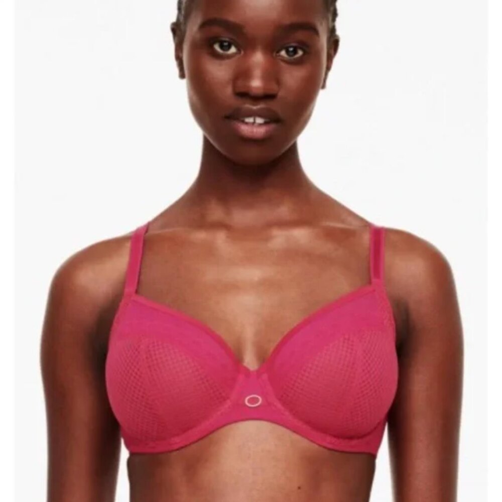 Chantelle Parisian Allure Side Support Bra Magenta 32D